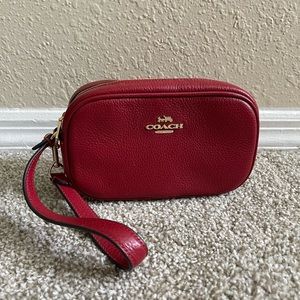 Coach Clutch Bag, wrist purse, red
